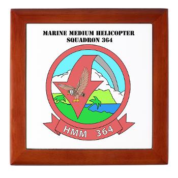 MMHS364 - M01 - 03 - Marine Medium Helicopter Squadron 364 with Text - Keepsake Box - Click Image to Close